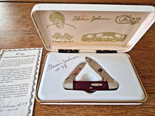 Flossie Johnson, #21, NASCAR, Case 1992 Collector Knife, Autographed, COA DR6213 picture