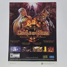 Kingdom Under Fire Circle of Doom Xbox 360 Darkness Print Ad/Poster Promo Art picture