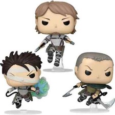 Funko POP Anime Attack on Titan Wave 4 Set of 3 Figures + Protectors picture