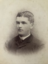 Handsome Man Antique Photo Cabinet Card Milwaukee WI Armstrong  picture