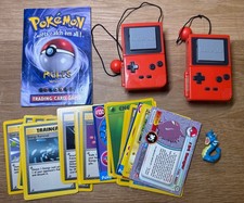 Pokemon Lot - 90’s - 2 BattPoke Games - Rules Book - Figure - 28 Pokemon Cards. picture