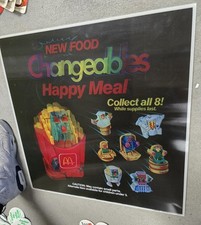1987 McDonald's Translite Sign holographic CHANGEABLES 21.75