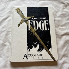 1989 Bloomfield Hills MI Lahser High School Yearbook  “on The Edge” Accolade picture