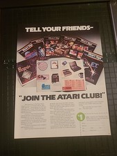 Atari Club 8x11 Print Ad 1980s picture