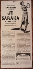 Ad for Sara'ka Constipation Aid 1935 Vintage Half Page Medical Print Ad picture
