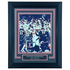 Alonzo Mourning Autographed Miami Heat Deluxe Framed 8x10 Photo - JSA picture