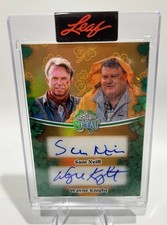 2026 Leaf Metal Jurassic Park Sam Neill Wayne Knight 1/1 Dual Auto Autograph picture