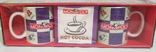 Hasbro Monopoly Game Board Design 2 Mugs & Cocoa Set New Sealed picture