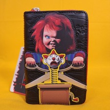 Loungefly Chucky Childs Play Clown Cosplay Zip Around Wallet Horror Halloween picture