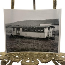 Vintage Hannibal & St Joseph RR Passenger US Mail Car Photo 4x5 B&W Gelatin Orig picture