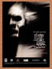 2001 Alone In The Dark PS1 Original Advertisement / Retro Promo v2 picture
