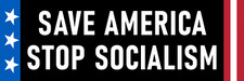 Save America Stop Sociaism Sticker Patriotic Democracy Sticker picture