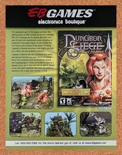 2003 Dungeon Siege Legends Of Aranna EB Games Original Ad / Promo v2 picture