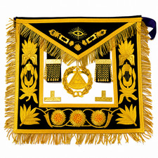 MASONIC GRAND MASTER REGALIA APRON PURPLE picture