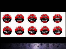 PERFECT CIRCLE Piston Rings - Original Vintage 1970's Racing Decal/Sticker Sheet picture