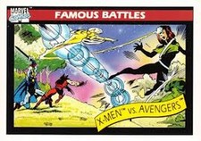 1990 Marvel Universe #99 X-Men vs Avengers picture