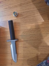 BNIB Greg Wall hand made Rambo style survival knife with hollow handle picture