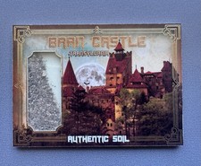 Bran Castle Dracula Authentic Soil Relic Card Transylvania picture
