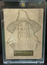 2007 Topps Lord of the Rings Masterpieces Gandalf Sketch 1/1 picture