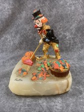 Ron Lee 1991 Clown Raking Leaves Figurine “Fall” L-282 Limited Edition 412/1500 picture