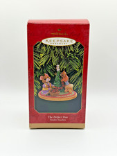 HALLMARK ORNAMENT THE PERFECT TREE 1997 TENDER TOUCHES SERIES MICE DECKING TREE picture