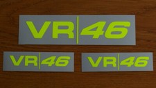 Valentino Rossi 3 Sticker decals  Fluorescent Yellow VR46 2020 - CM.20 + CM.15 picture