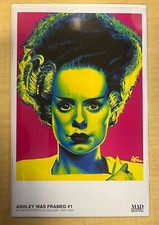 Mad Love Universal Monsters Set by Ashley Was framed Dracula Frankenstein Bride picture