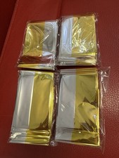 4-Pack Emergency Hypothermia Blankets – Sealed Survival Thermal Foil (NEW) picture