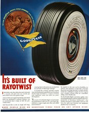 1938 Goodyear Tires Double Eagle Airwheel Whitewall tire WSW Vintage Print Ad picture
