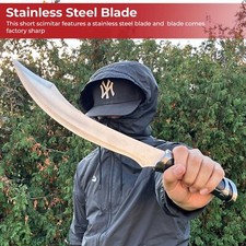 Legendary Blade of Frey Elven Short Scimitar with Scabbard Overall 16