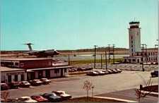 Postcard Dover Air Force Base Ops Center Control Tower C5 Galaxy Plane c1978 (A9 picture