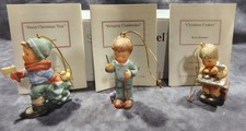 3 Vintage Studio Hummel Goebel Berta Hummel Christmas Ornaments  picture