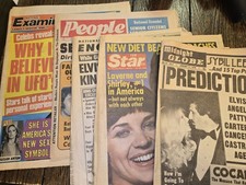 5 Vintage 1977-78 National Inquirer, Stat, Examiner, Midnight Globe Etc picture
