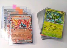 Pokémon Twilight Masquerade 53+ Card Lot – 3 ex + Holo & Reverse Holo SV06 picture