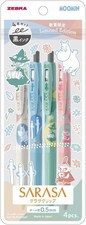 ZEBRA SARASA MOOMIN Gel ink Rollerball BINDERCLIP Limited Edition picture