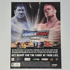 WWE Smackdown VS Raw 2006 PlayStation 2 PS2 Fight Print Ad/Poster picture