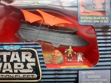 Star Wars Micro Machines Action Fleet Jabba's Sail Barge Yak Face and R2-D2 1997 picture