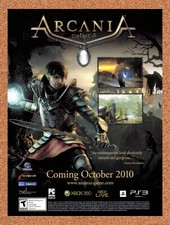 2009 Arcania Gothic 4 Xbox 360 Original Advertisement / Retro Wall Art v1 picture
