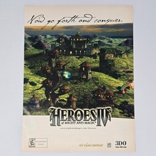 Heroes IV 4 Of PC 3DO Of Might And Magic Print Ad/Poster picture