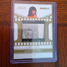 2024 Keepsake Edition Rambo III Real Reels John Rambo #190 1/1 Relic picture