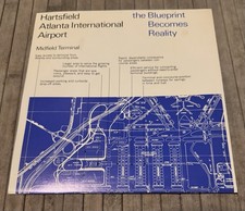 Vintage 1980 Delta Hartsfield Atlanta Airport Midfield Terminal Brochure picture