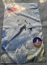 USN Grumman F14 In the United States NAVY 3x5 ft Single-Sided Flag Banner  picture