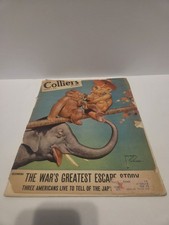 Vintage Collier’s Magazine WWII Lot 1944-45 FDR Red Army War Covers Lawson Wood picture