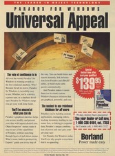 Universal Appeal Vintage Print Ad 1993 Borland Database Software USA u picture