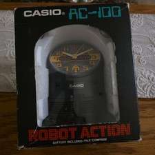 Vintage Casio AC-100 Robot Stomping Action Alarm  picture