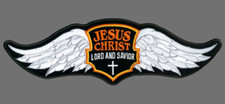 JESUS WINGS PATCH 6 INCH CHRISTIAN GOD BIKER PATCH picture