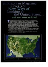 Smithsonian Magazine New Ways of Looking at United States Vintage 1990 Print Ad picture