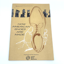 Vintage 1966 How American Shoes Are Made Booklet USM United Shoe Machinery picture