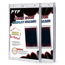 2ct Magnetic Comic Book Display Cases - UV Protected, Wall Mountable Holders, Cl picture