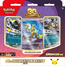 Pokemon English 30th Celebration Battle Deck Umbreon ex Promo Factory Sealed picture